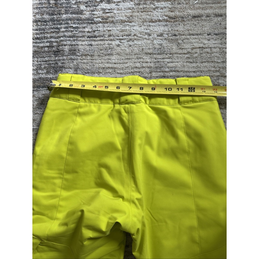 Spyder Pants Women Neon Sz 4 Insulated Multi-Zip Winter Snow Button Snap Poly - Picture 11 of 12